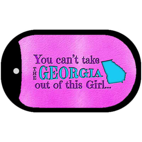 Georgia Girl Novelty Metal Dog Tag Necklace DT-9801