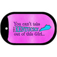 Kentucky Girl Novelty Metal Dog Tag Necklace DT-9808