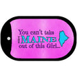 Maine Girl Novelty Metal Dog Tag Necklace DT-9810