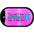 Minnesota Girl Novelty Metal Dog Tag Necklace DT-9814