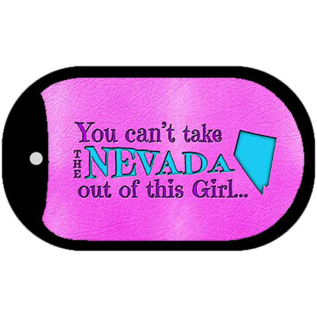 Nevada Girl Novelty Metal Dog Tag Necklace DT-9819