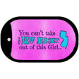 New Jersey Girl Novelty Metal Dog Tag Necklace DT-9821