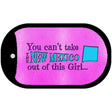 New Mexico Girl Novelty Metal Dog Tag Necklace DT-9822