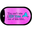 New York Girl Novelty Metal Dog Tag Necklace DT-9823