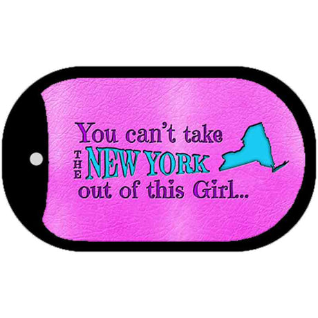 New York Girl Novelty Metal Dog Tag Necklace DT-9823