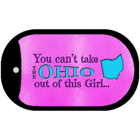 Ohio Girl Novelty Metal Dog Tag Necklace DT-9826