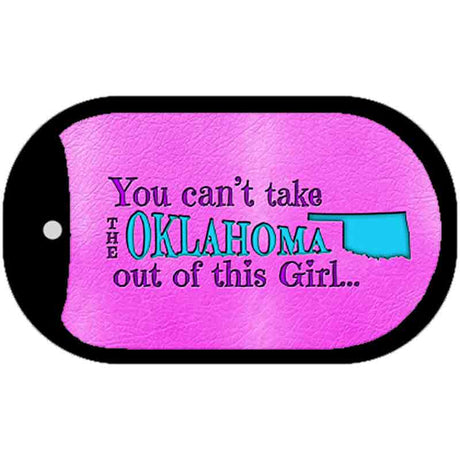 Oklahoma Girl Novelty Metal Dog Tag Necklace DT-9827