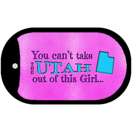 Utah Girl Novelty Metal Dog Tag Necklace DT-9835