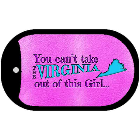 Virginia Girl Novelty Metal Dog Tag Necklace DT-9837