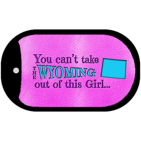 Wyoming Girl Novelty Metal Dog Tag Necklace DT-9841