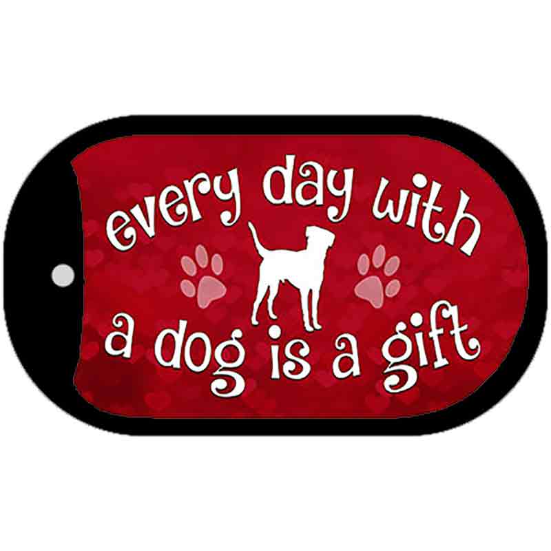 Dog Is A Gift Novelty Metal Dog Tag Necklace DT-9851