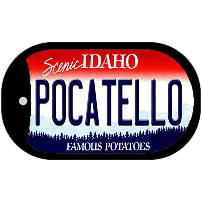 Pocatello Idaho Novelty Metal Dog Tag Necklace DT-9865