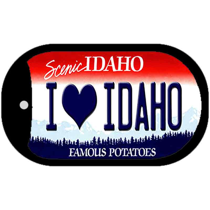 I Love Idaho Idaho Novelty Metal Dog Tag Necklace DT-9871