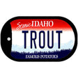 Trout Idaho Novelty Metal Dog Tag Necklace DT-9895