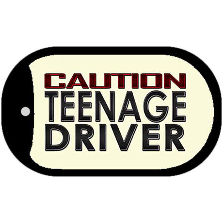 Caution Teenage Driver Novelty Metal Dog Tag Necklace DT-9900