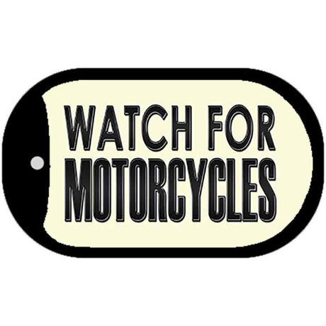 Watch For Motorcycle Novelty Metal Dog Tag Necklace DT-9902