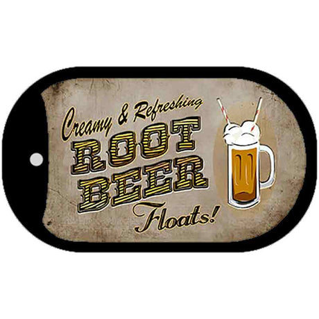 Root Beer Floats Novelty Metal Dog Tag Necklace DT-9907