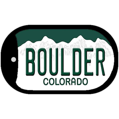 Boulder Colorado Novelty Metal Dog Tag Necklace DT-9918