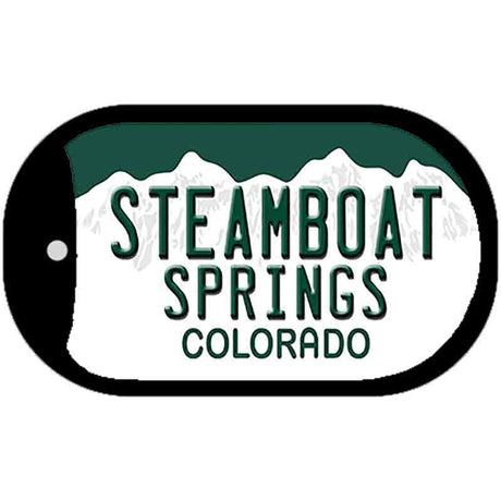 Steamboat Springs Colorado Novelty Metal Dog Tag Necklace DT-9925