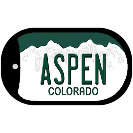 Aspen Colorado Novelty Metal Dog Tag Necklace DT-9926