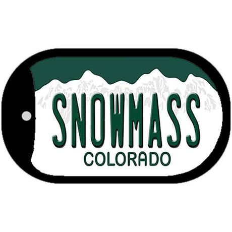 Snowmass Colorado Novelty Metal Dog Tag Necklace DT-9932