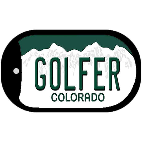 Golfer Colorado Novelty Metal Dog Tag Necklace DT-9937