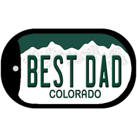 Best Dad Colorado Novelty Metal Dog Tag Necklace DT-9942