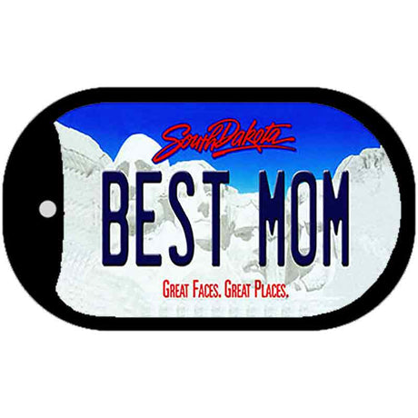 Best Mom South Dakota Novelty Metal Dog Tag Necklace DT-9965