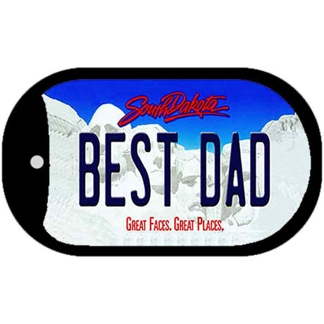 Best Dad South Dakota Novelty Metal Dog Tag Necklace DT-9966