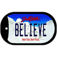 Believe South Dakota Novelty Metal Dog Tag Necklace DT-9972