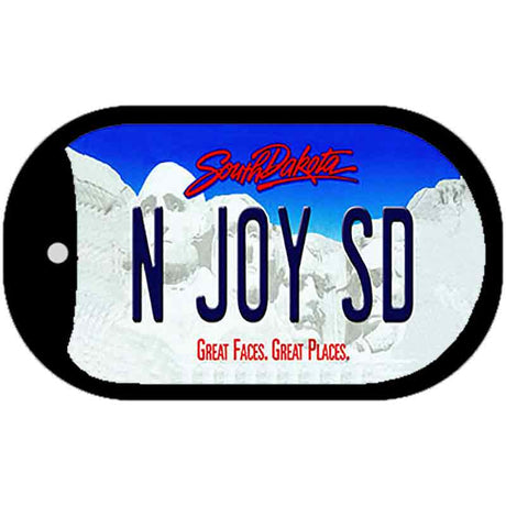 N Joy SD South Dakota Novelty Metal Dog Tag Necklace DT-9979