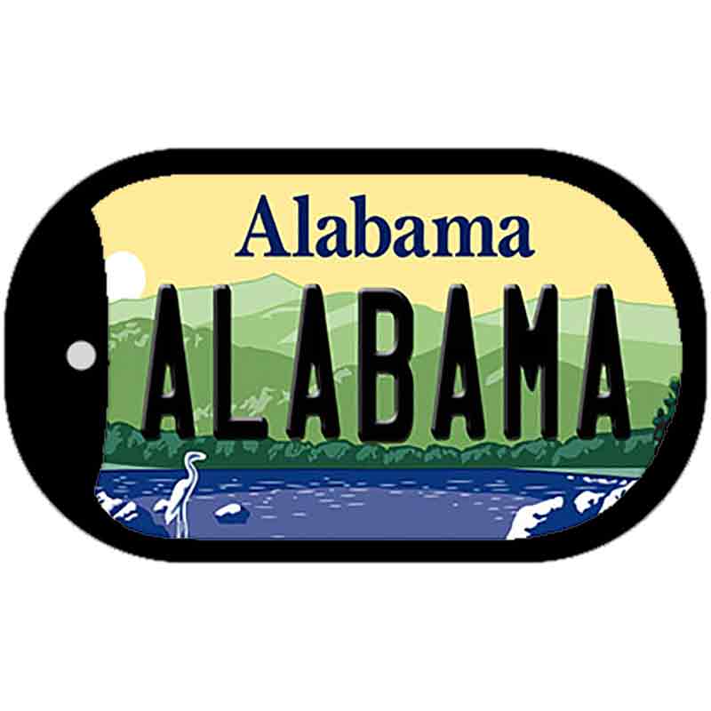 Alabama Novelty Metal Dog Tag Necklace DT-9984