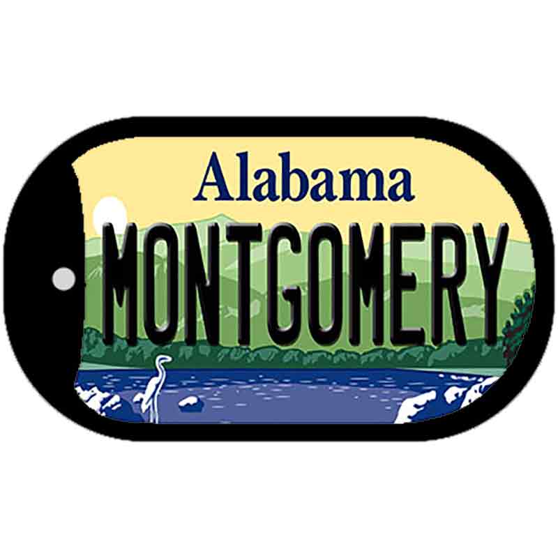 Montgomery Alabama Novelty Metal Dog Tag Necklace DT-9986