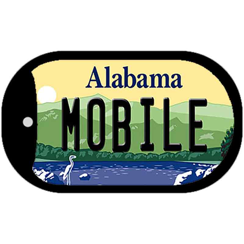 Mobile Alabama Novelty Metal Dog Tag Necklace DT-9987