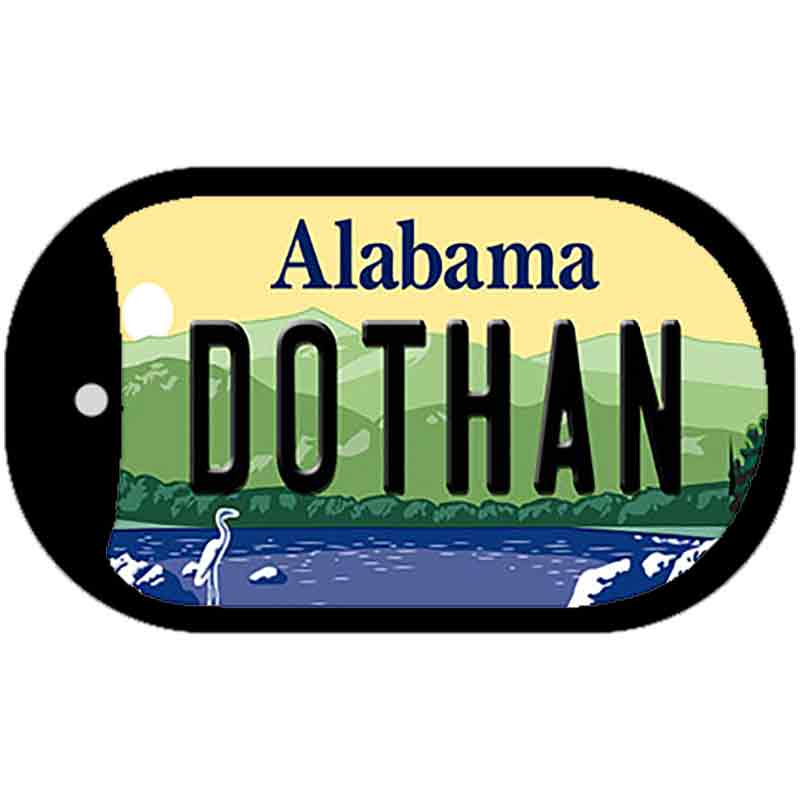 Dothan Alabama Novelty Metal Dog Tag Necklace DT-9990