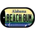 Beach Bum Alabama Novelty Metal Dog Tag Necklace DT-9996