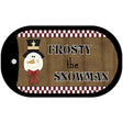 Frosty The Snowman Novelty Metal Dog Tag Necklace DT-XMAS-20