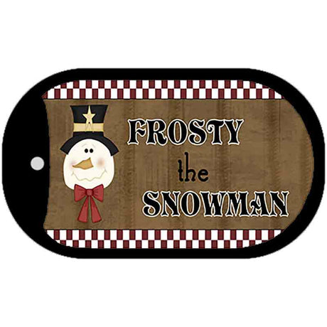 Frosty The Snowman Novelty Metal Dog Tag Necklace DT-XMAS-20