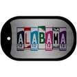 Alabama License Plate Art Novelty Metal Dog Tag Necklace