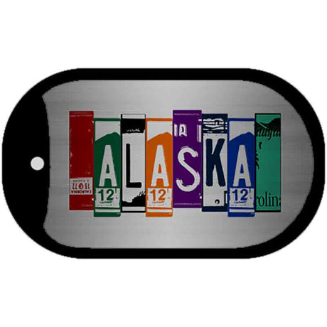 Alaska License Plate Art Novelty Metal Dog Tag Necklace