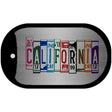 California License Plate Art Novelty Metal Dog Tag Necklace