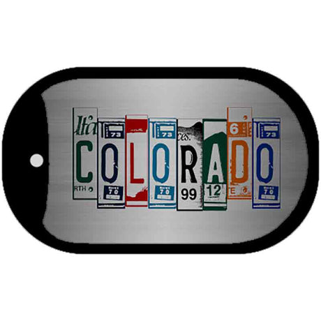 Colorado License Plate Art Novelty Metal Dog Tag Necklace