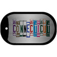 Connecticut License Plate Art Novelty Metal Dog Tag Necklace