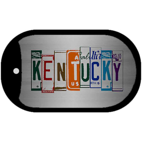 Kentucky License Plate Art Novelty Metal Dog Tag Necklace