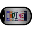 Maine License Plate Art Novelty Metal Dog Tag Necklace