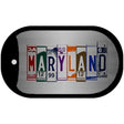 Maryland License Plate Art Novelty Metal Dog Tag Necklace