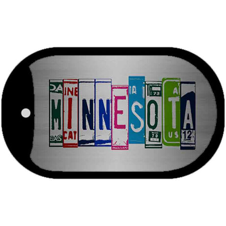 Minnesota License Plate Art Novelty Metal Dog Tag Necklace