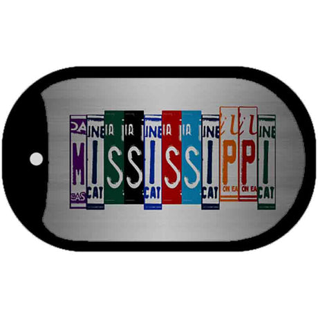 Mississippi License Plate Art Novelty Metal Dog Tag Necklace