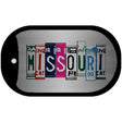 Missouri License Plate Art Novelty Metal Dog Tag Necklace