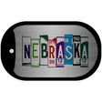 Nebraska License Plate Art Novelty Metal Dog Tag Necklace